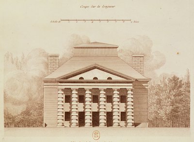 Elevation of the house of the director of the salt works in the 